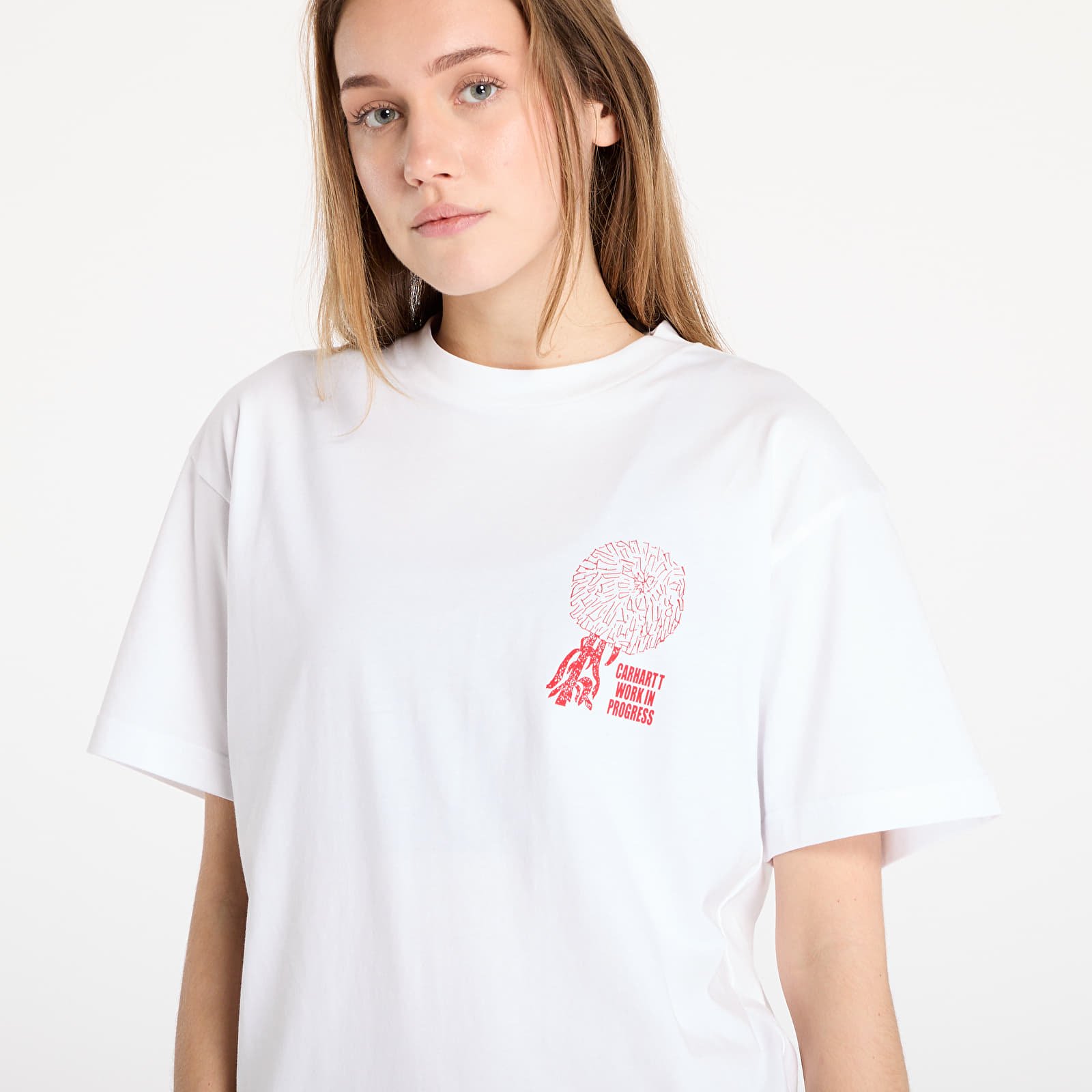 T-shirty męskie Carhartt WIP S/S Chrysanthemum T-Shirt UNISEX White