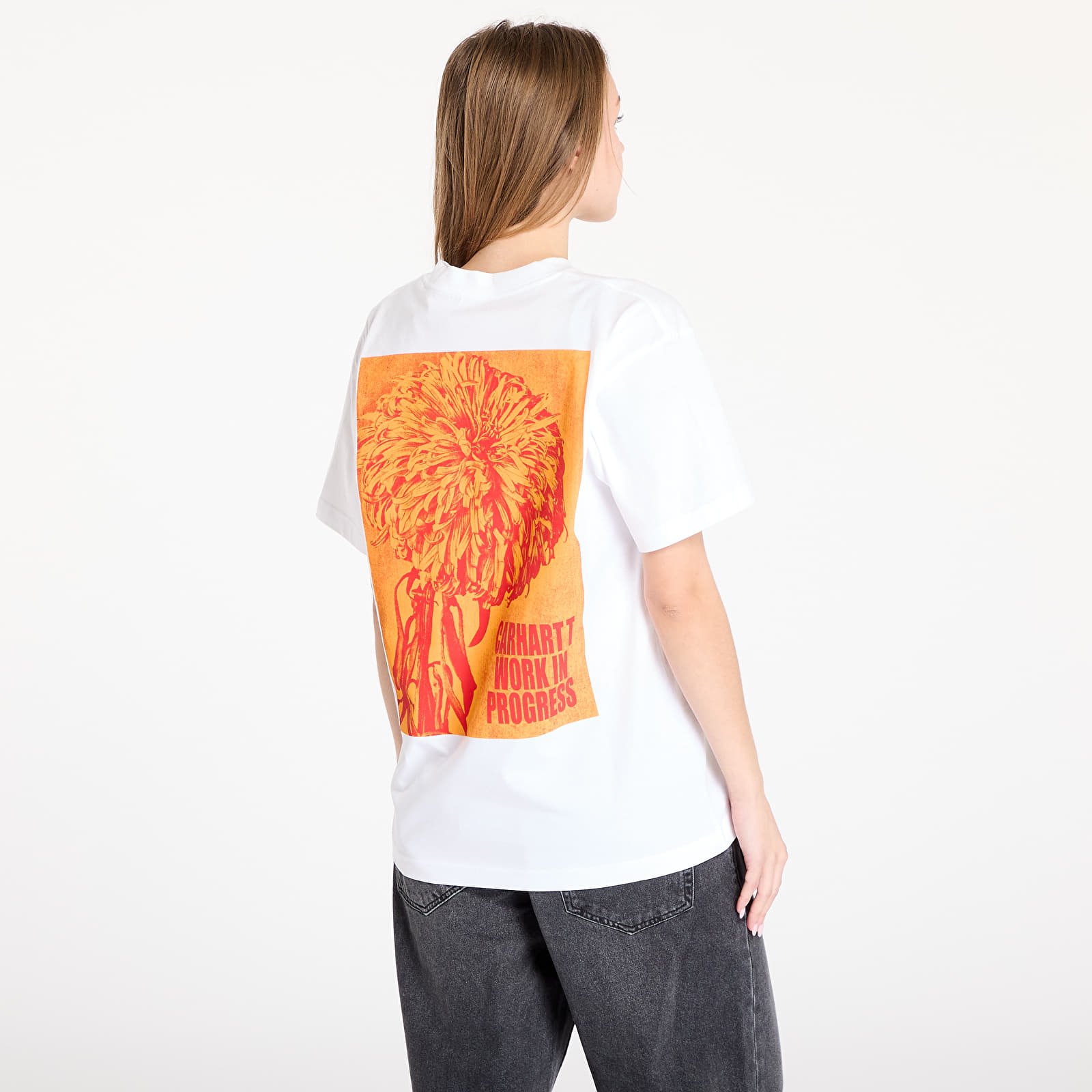 T-shirty męskie Carhartt WIP S/S Chrysanthemum T-Shirt UNISEX White