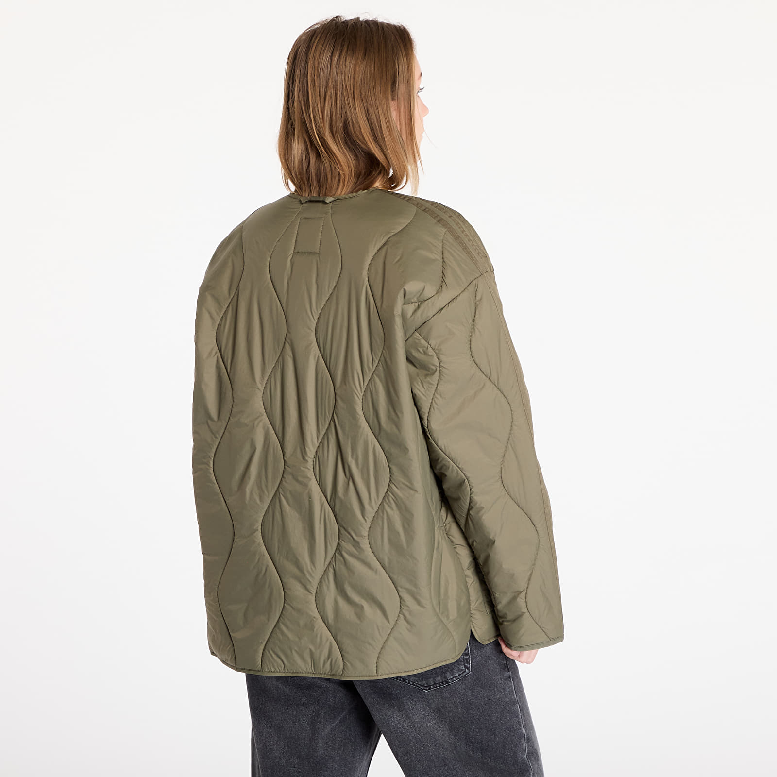 Kurtki adidas Quilted Liner Jacket Olive Strata