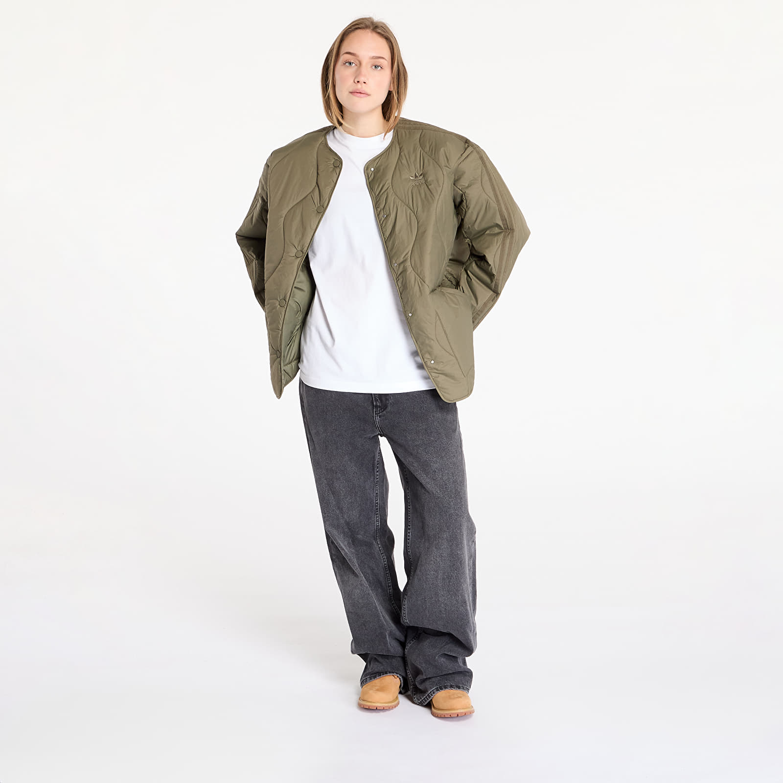 Kurtki adidas Quilted Liner Jacket Olive Strata