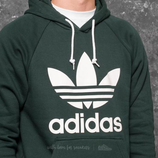 Adidas trefoil green night hoodie store