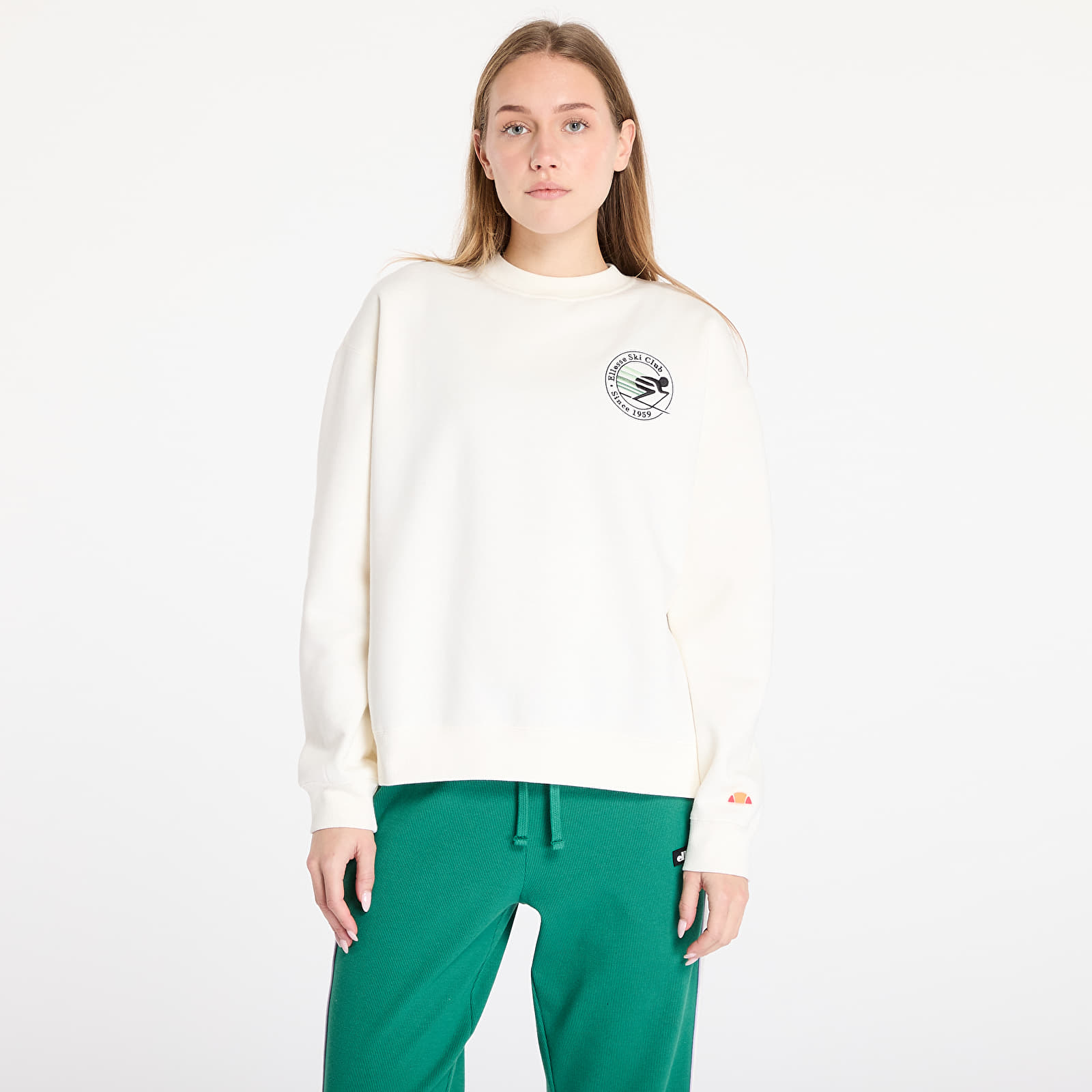 Mikiny Ellesse Areski Sweatshirt Off White