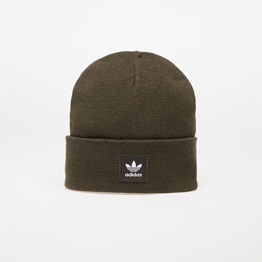 adidas Adicolor Cuff Knit Beanie Shale Olive