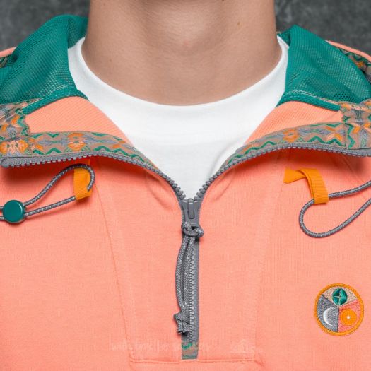 Sweatjacken und Sweatshirts adidas HU Hiking Hood Sweat Sunglow Equipment Green Footshop