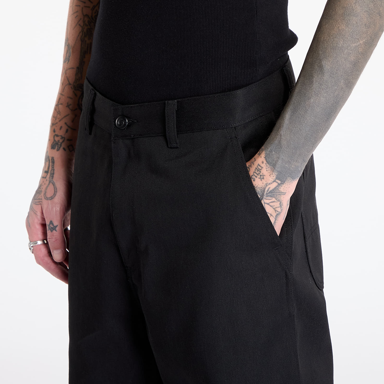 Pánské kalhoty Carhartt WIP Midland Single Knee Pant Black Rigid