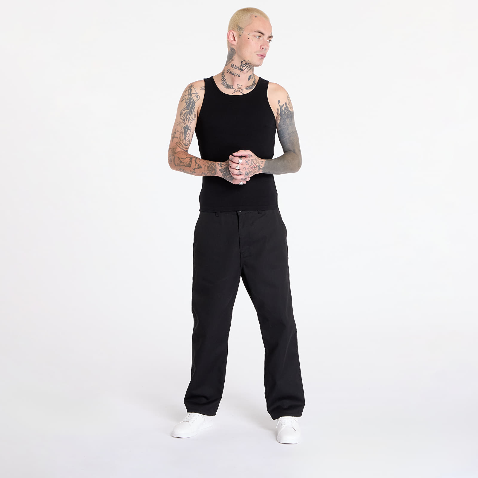 Pánské kalhoty Carhartt WIP Midland Single Knee Pant Black Rigid
