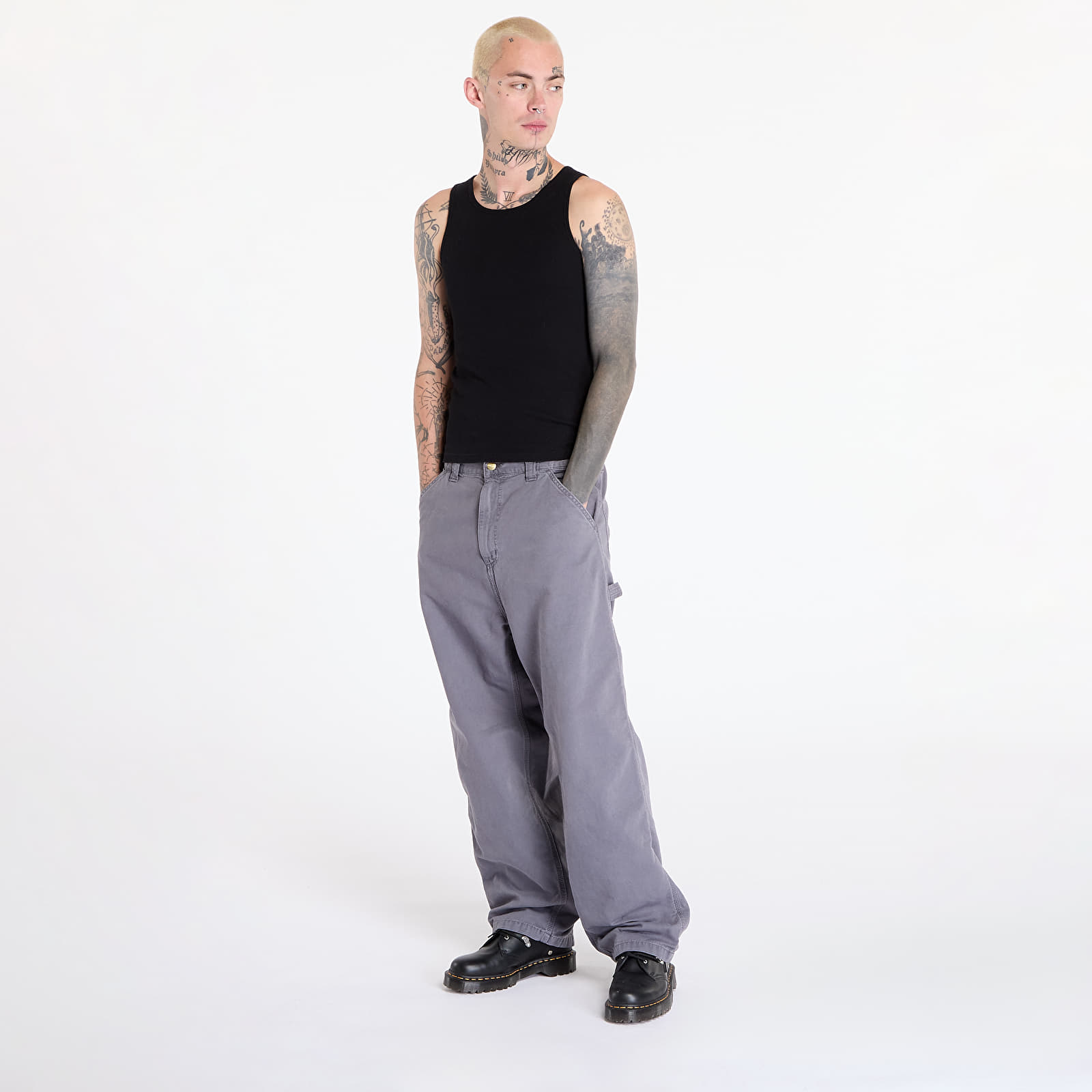 Men's trousers Carhartt WIP OG Single Knee Pant Graphite Stone Dyed