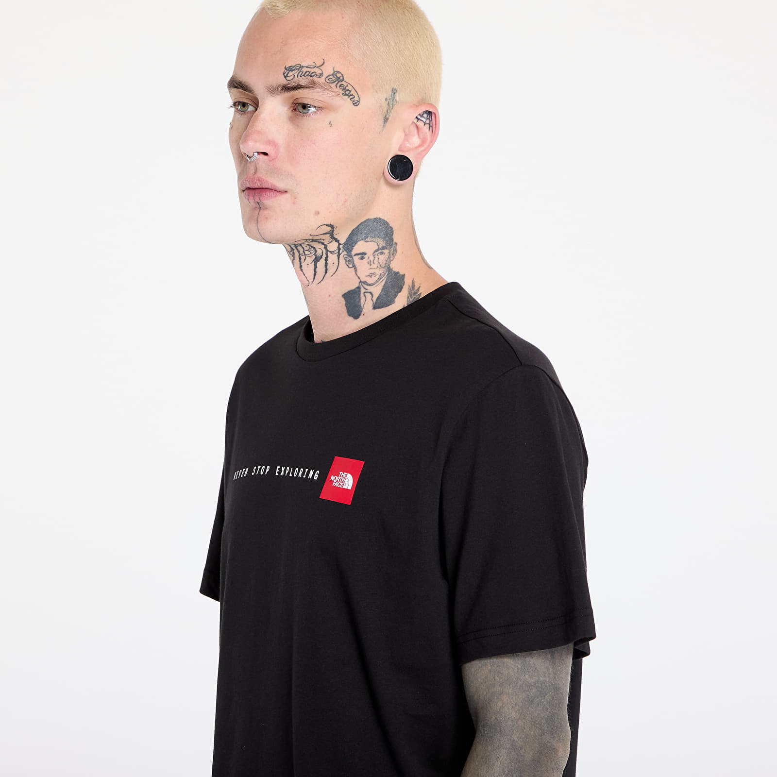 Férfi pólok The North Face Ss Never Stop Ex Tee TNF Black