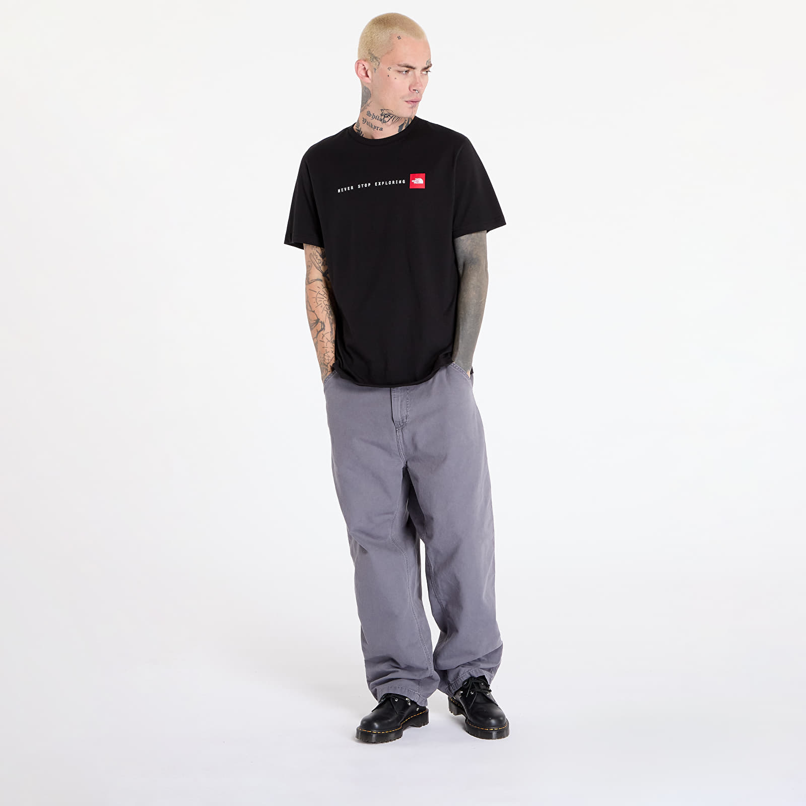 Férfi pólok The North Face Ss Never Stop Ex Tee TNF Black
