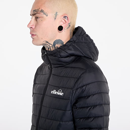Ellesse black padded jacket discount