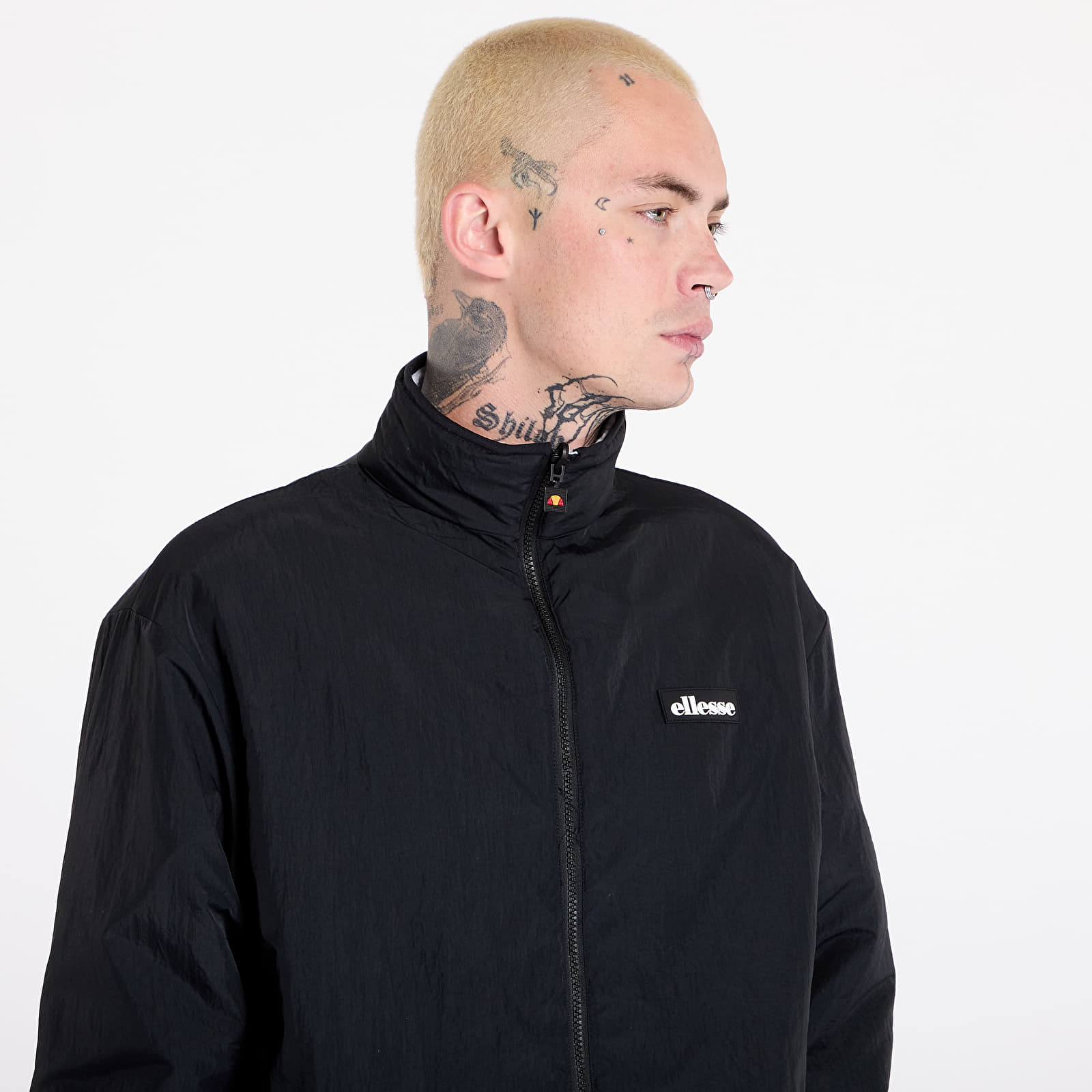 Pánske bundy Ellesse Pallatini Fz Jacket Black/ White