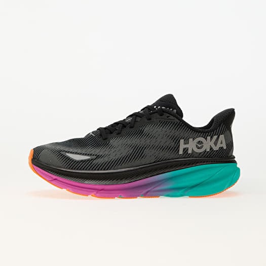 Hoka® W Clifton 9 GTX Black/ Electric Aqua