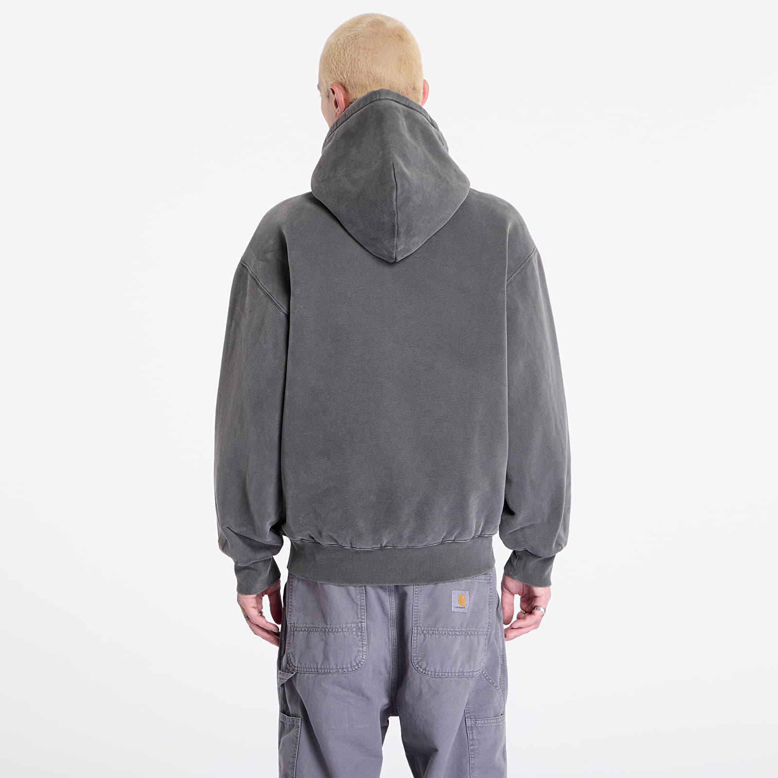 Bluzy z kapturem Carhartt WIP Hooded Vista Jacket UNISEX Graphite Garment Dyed