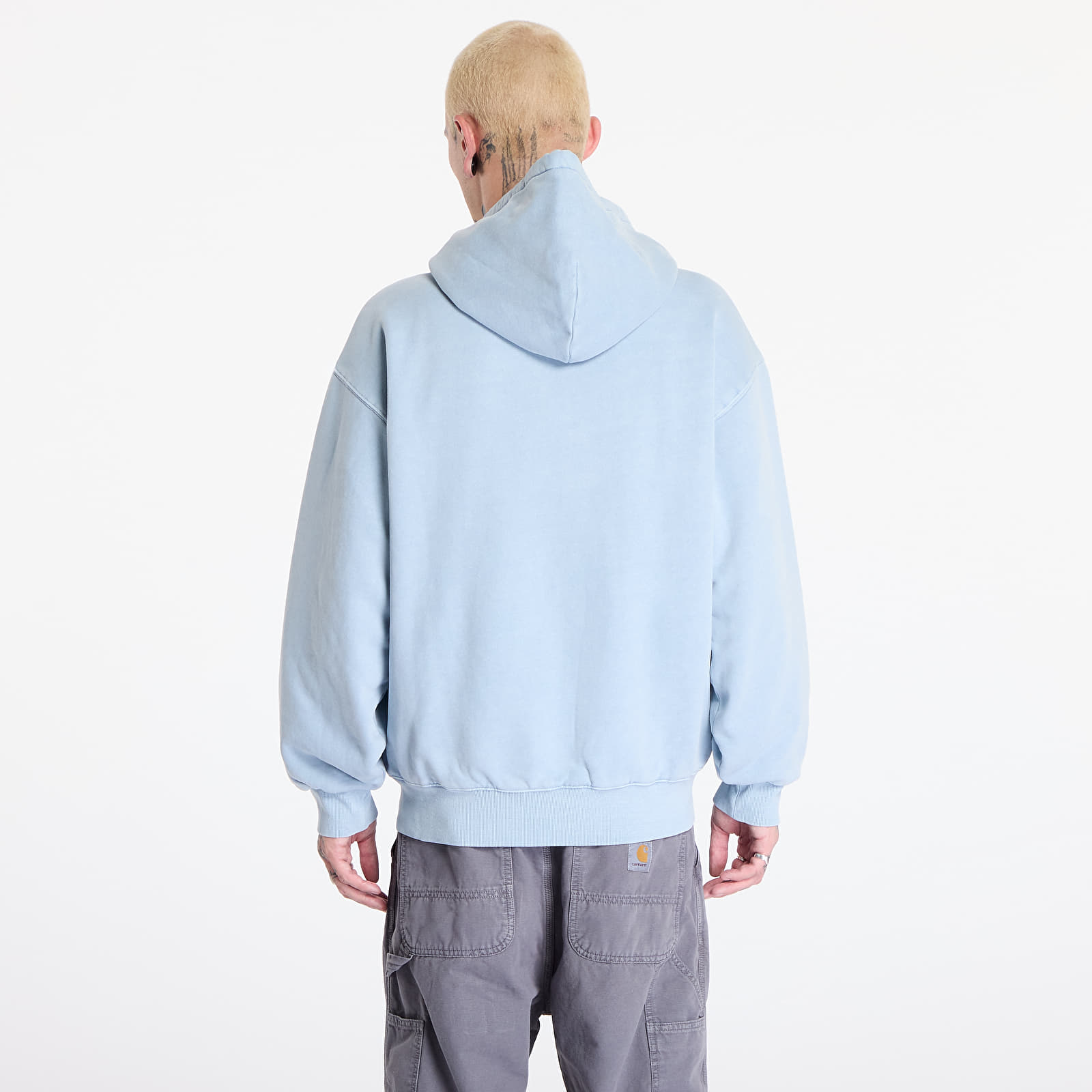 Mikiny Carhartt WIP Hooded Vista Jacket UNISEX Dusty Ice Garment Dyed