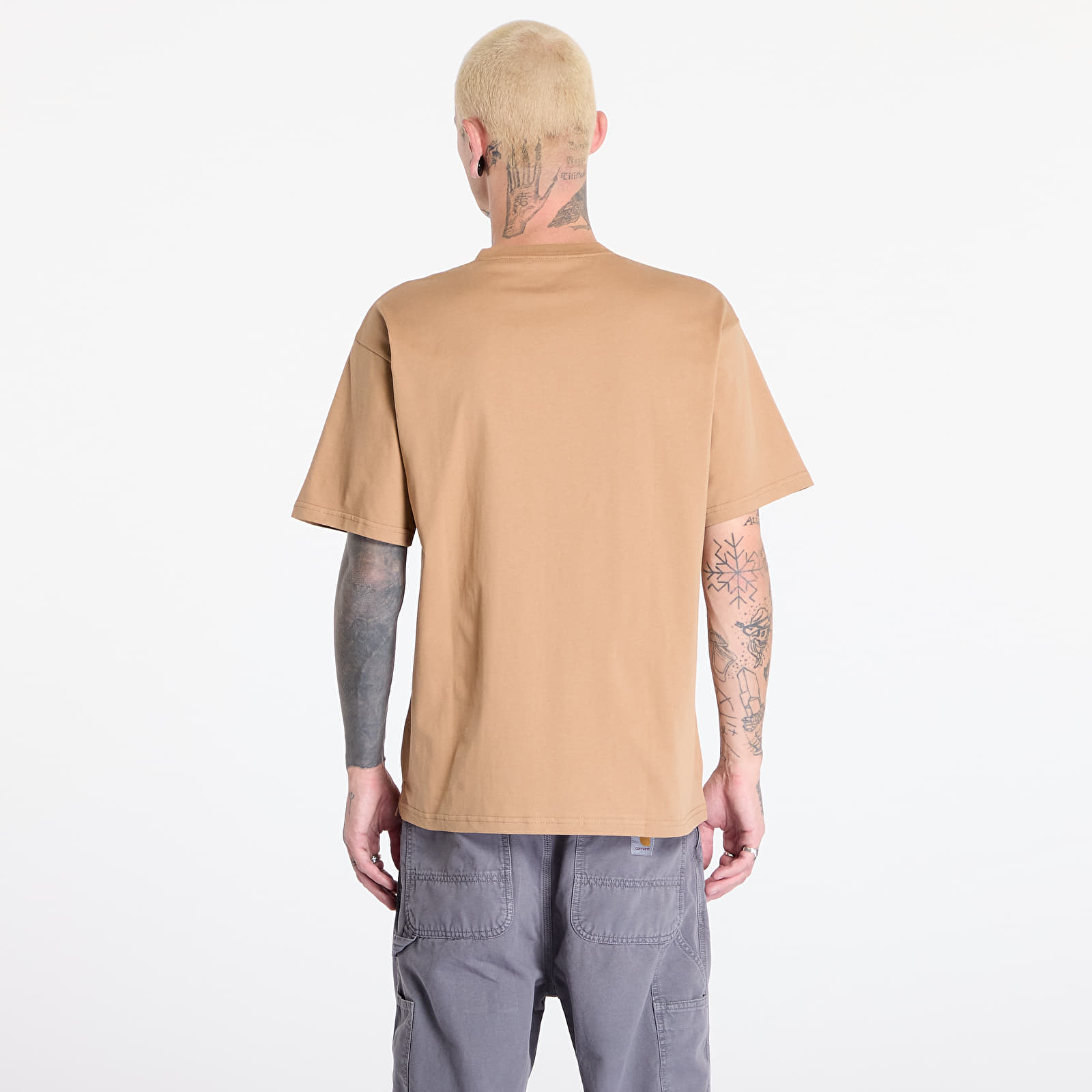 Camisetas de hombre Carhartt WIP S/S Madison T-Shirt UNISEX Peanut/ Black
