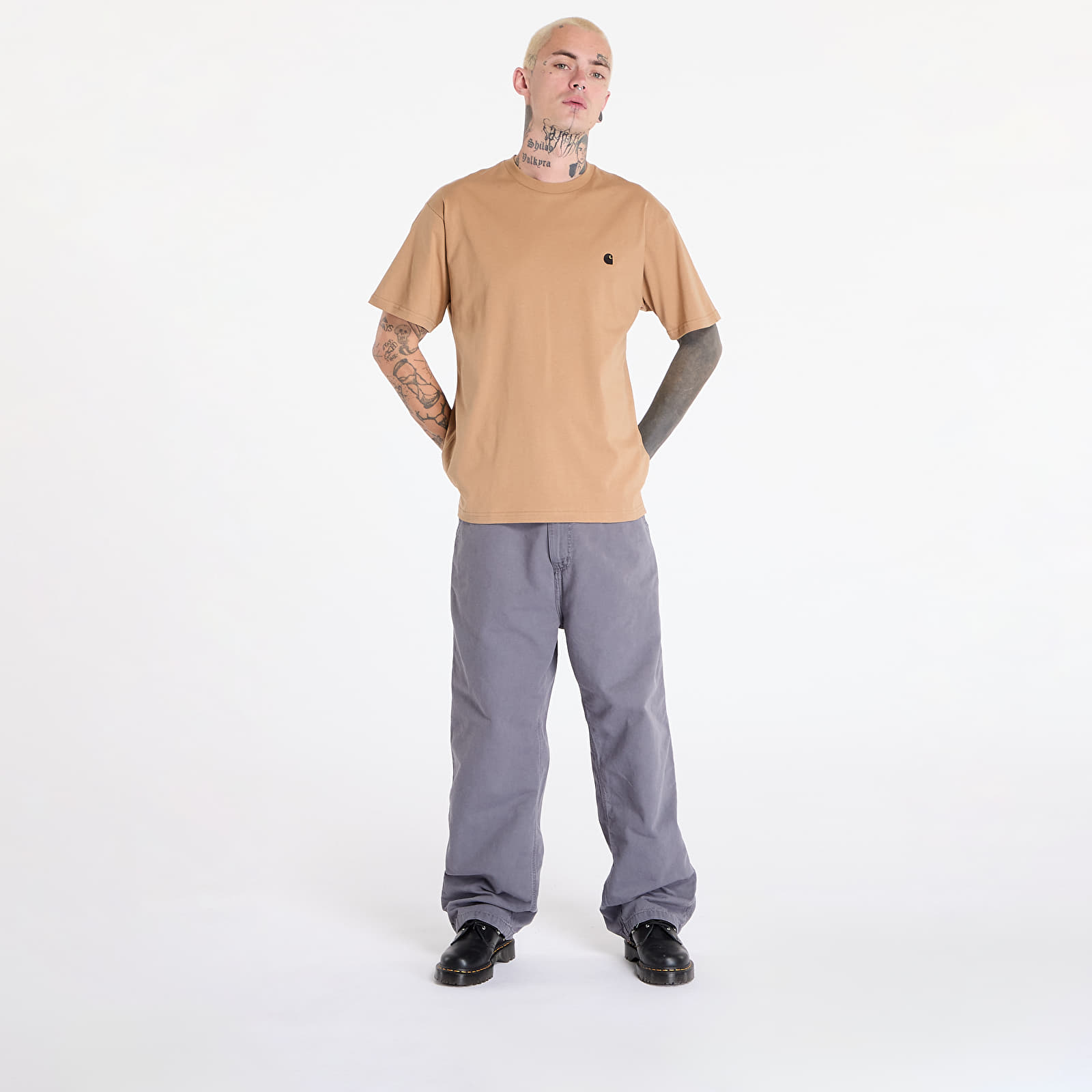 Camisetas de hombre Carhartt WIP S/S Madison T-Shirt UNISEX Peanut/ Black