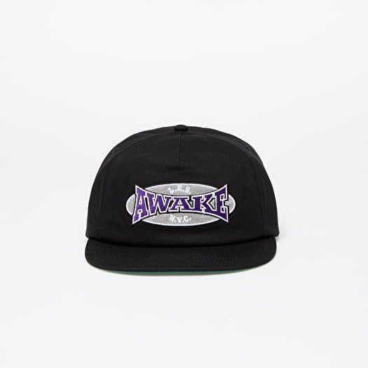 Cap Awake NY Les 5 Panel Hat Black