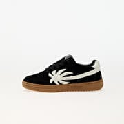 Palm Angels Kids Palm Beach University Leather Black White