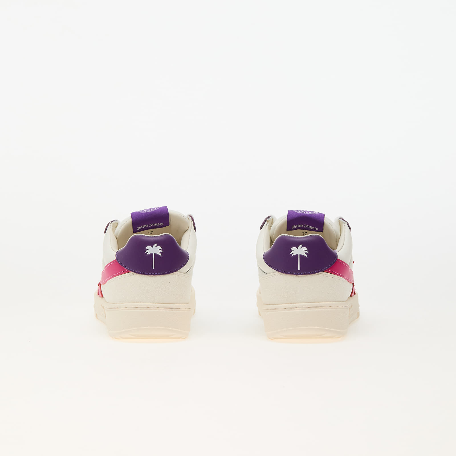 Detské tenisky a topánky Palm Angels Kids Palm Beach University Leather White Fuchsia
