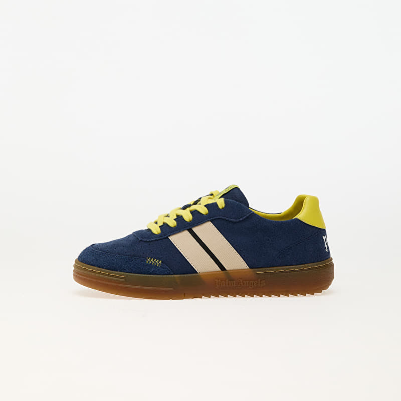 Palm Angels Kids University Track Suede Snk Blue A Yellow