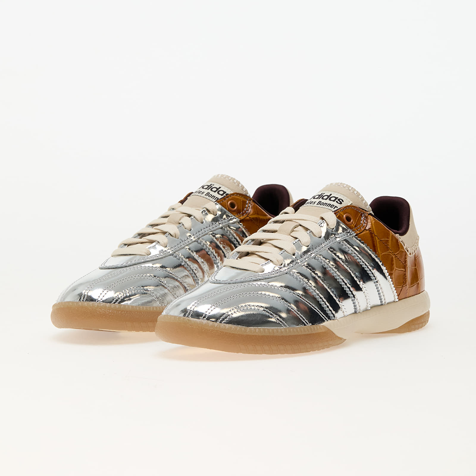 Männer adidas x Wales Bonner Mn Samba Metallic Silver Metallic/ Silver Metallic/ Easy Yellow