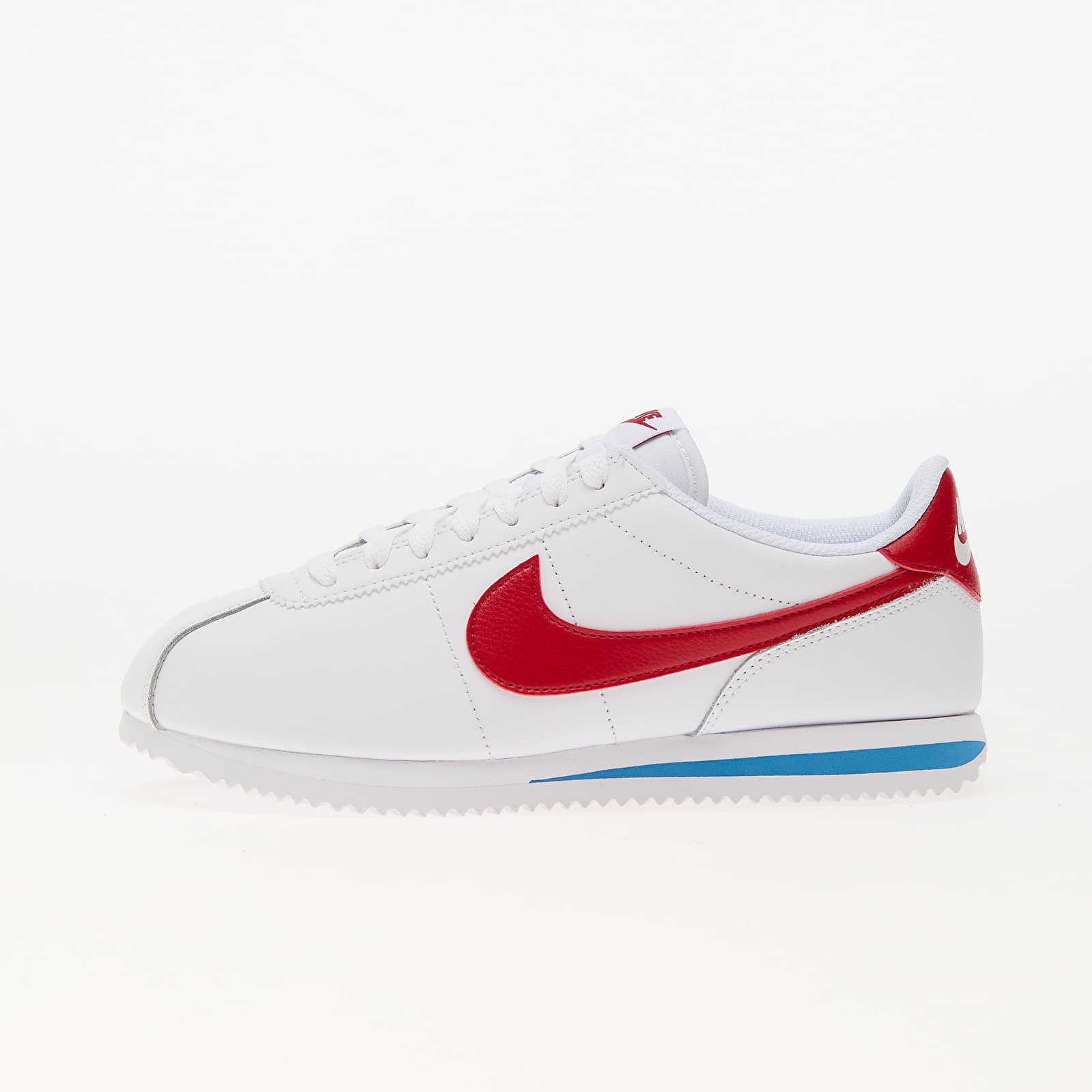 Levně Tenisky Nike W Cortez Leather White/ Varsity Red-Varsity Blue