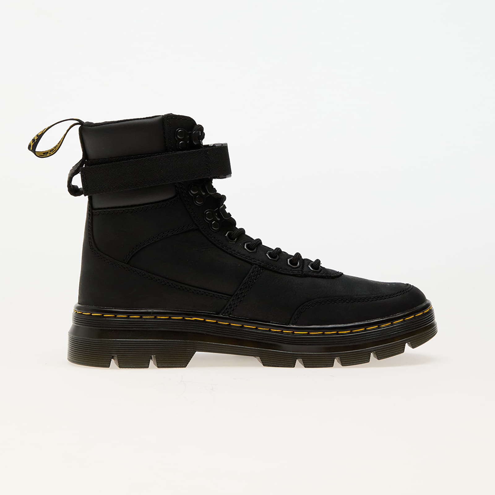 Férfi cipők Dr. Martens Combs Tech Leather 8 Tie Boot Black