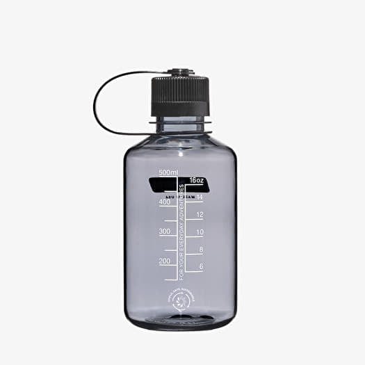 Nalgene 500ml Narrow Mouth Sustain Water Bottle Gray