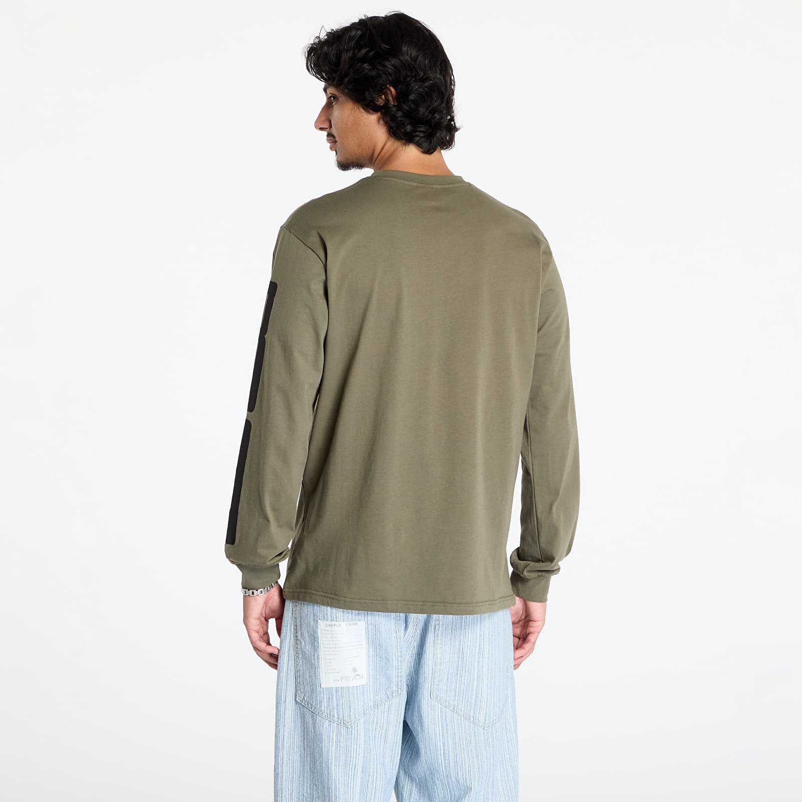 Männer T-Shirts Horsefeathers Tall Typo Long Sleeve T-Shirt Burnt Olive