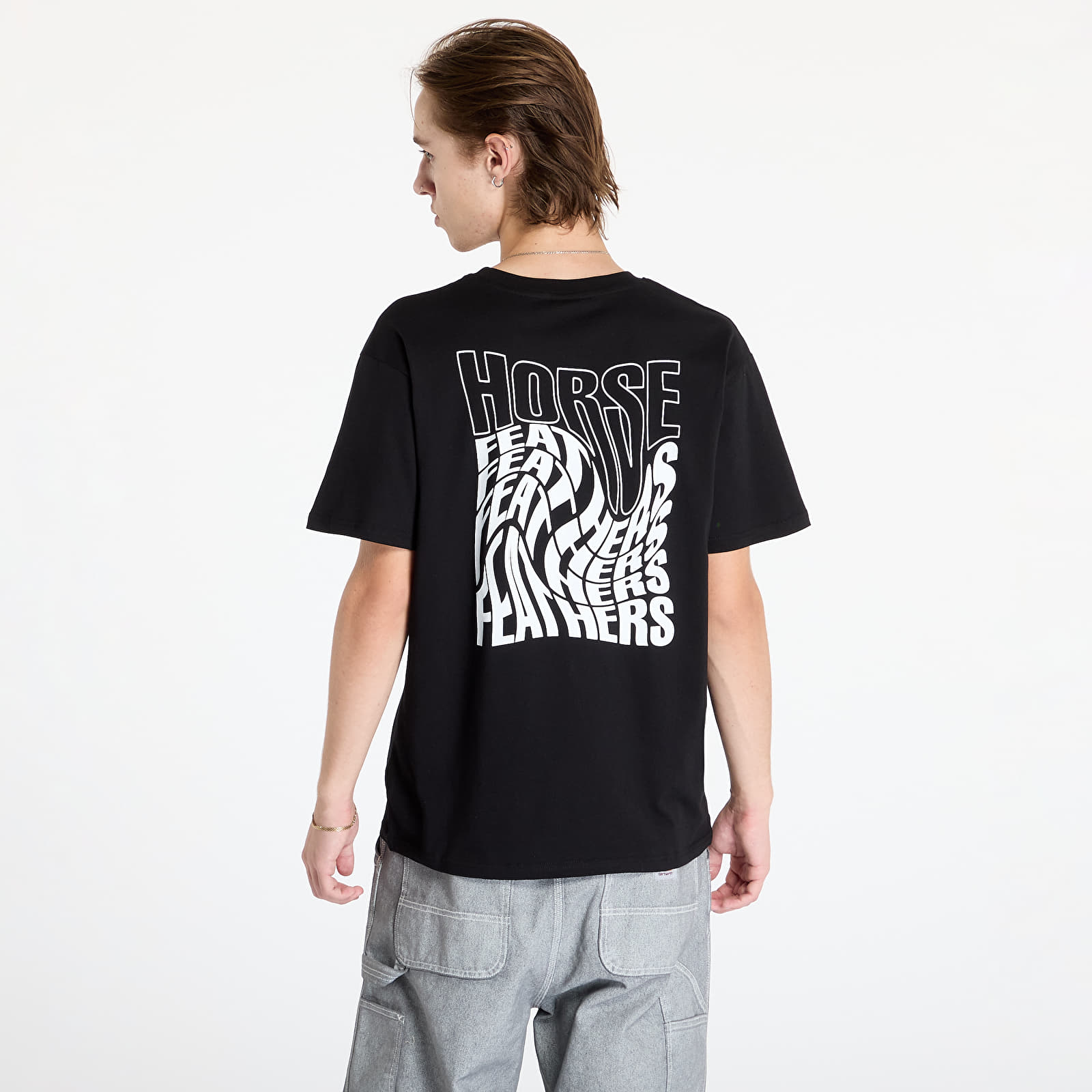 Men's T-shirts Horsefeathers Distort T-Shirt Black