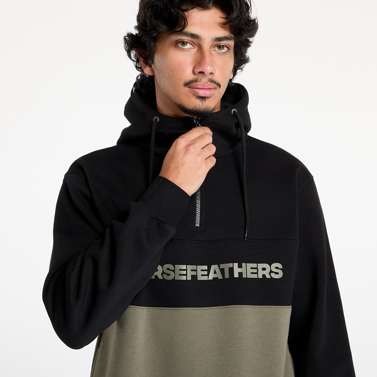 Bluzy z kapturem Horsefeathers Fulton Sweatshirt Burnt Olive