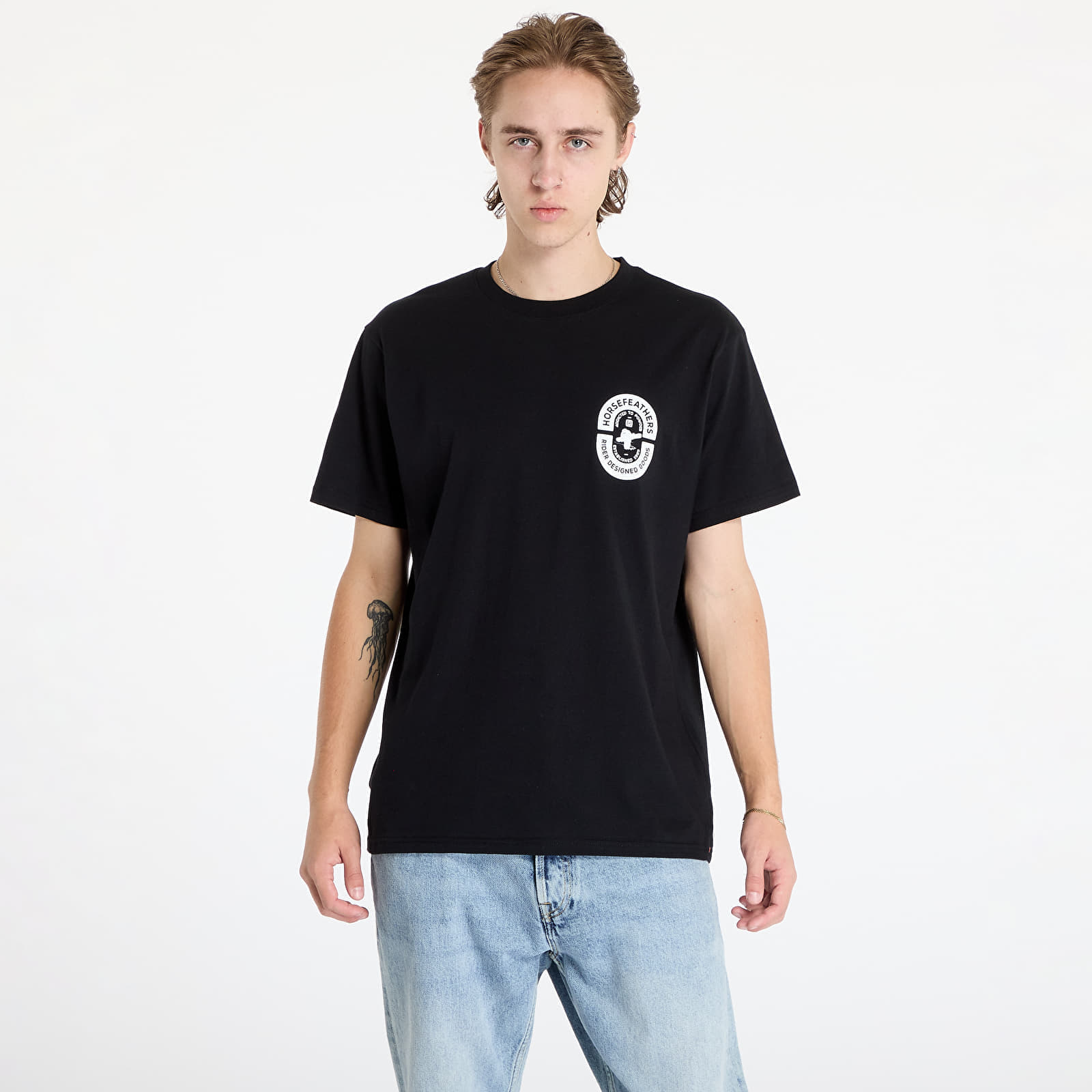 T-shirt Horsefeathers Powder Badge II T-Shirt Black L