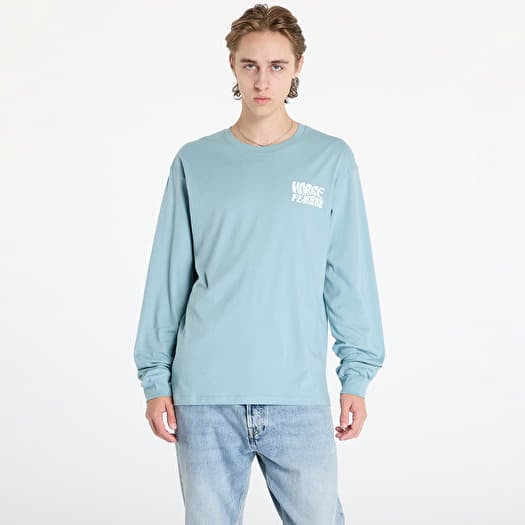 Horsefeathers Distort Long Sleeve T-Shirt Blue Haze