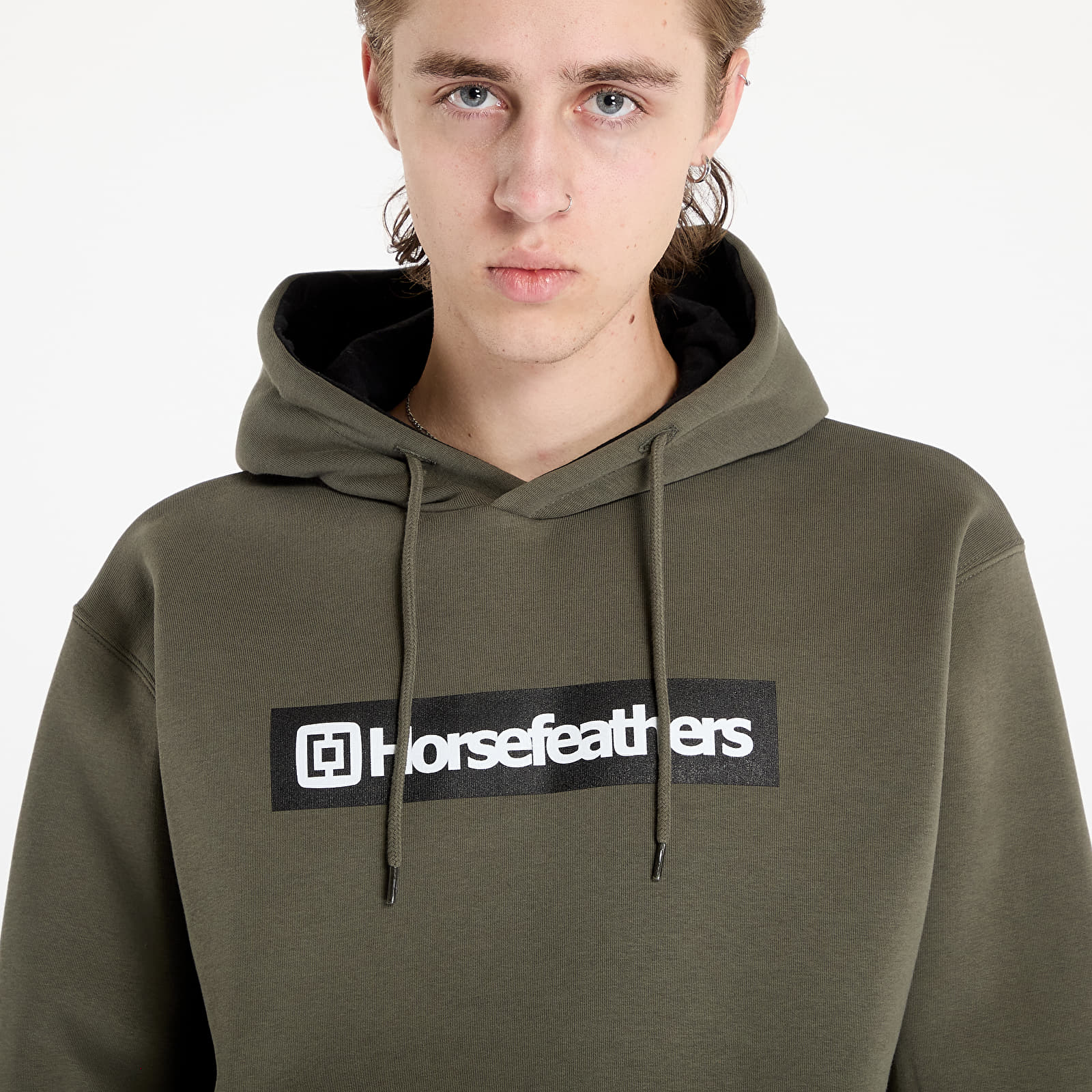 Hanorace pentru bărbați Horsefeathers Drown Sweatshirt Burnt Olive