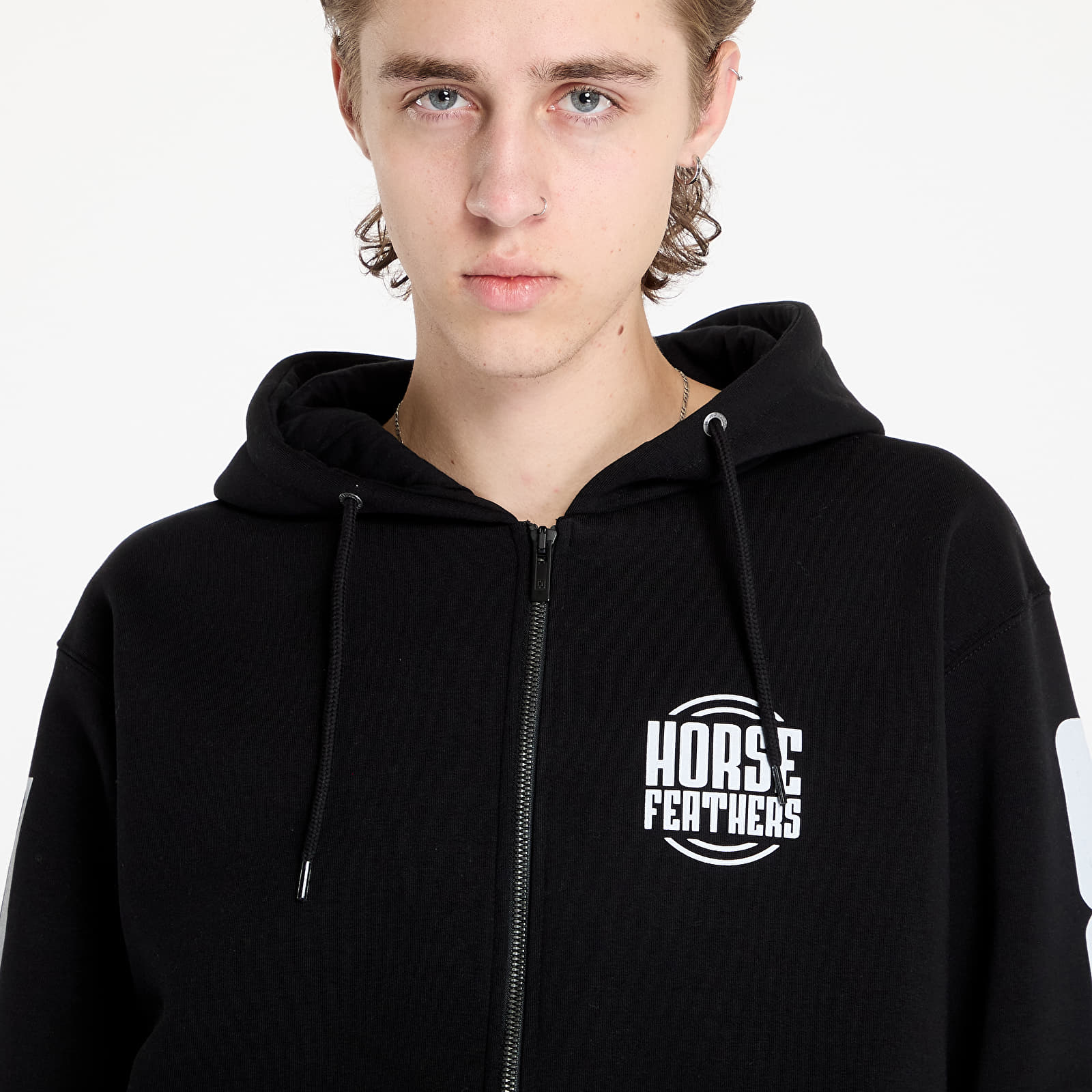 Hanorace pentru bărbați Horsefeathers Tall Typo Sweatshirt Black