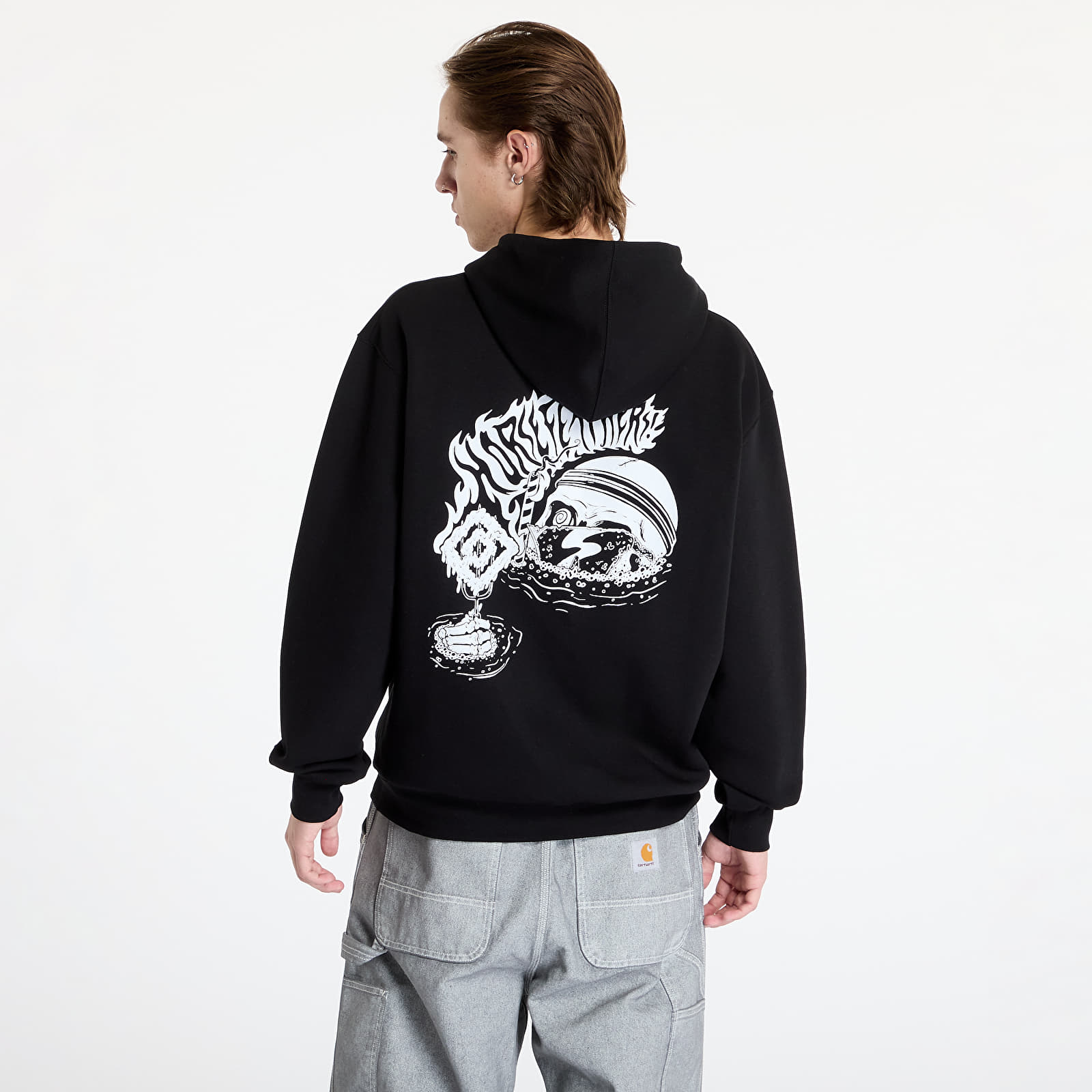 Hanorace pentru bărbați Horsefeathers Acid Bath Hoodie Black