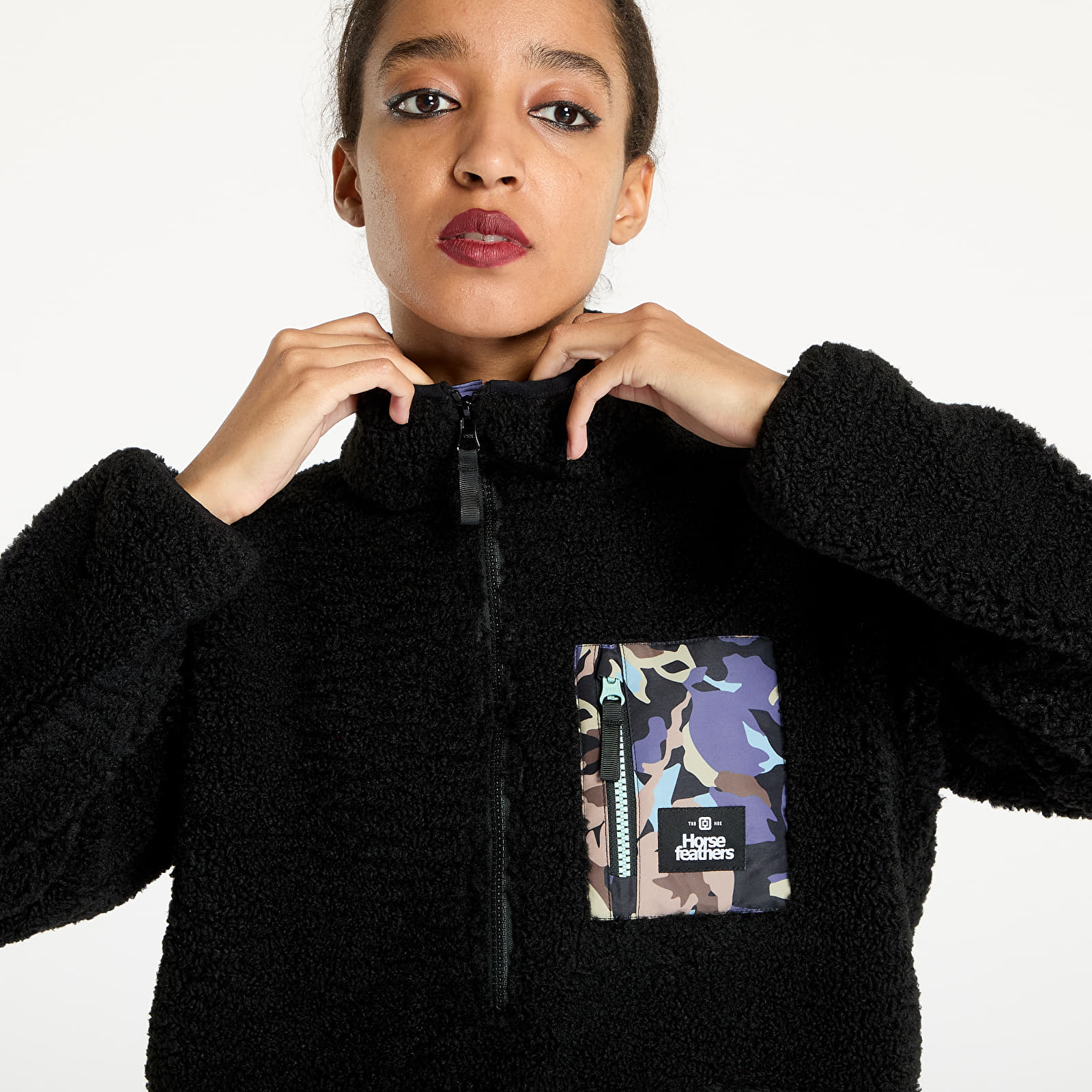 Women's hoodies Horsefeathers Elvira Sweatshirt Black