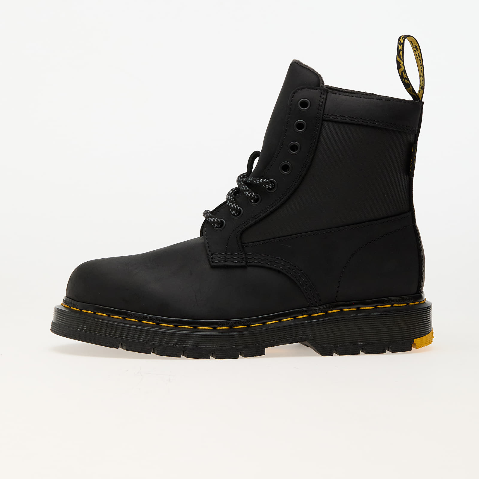 Men s shoes Dr. Martens 1460 Trinity Black Connection Wp Black Coated Nylon Footshop