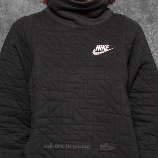 sportswear quilted fleece sweatshirt nike