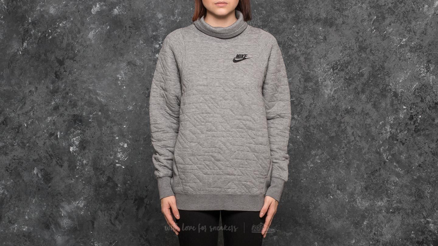 Sweatshirts Nike Sportswear FNL Quilt Sweat Medium Grey Heather