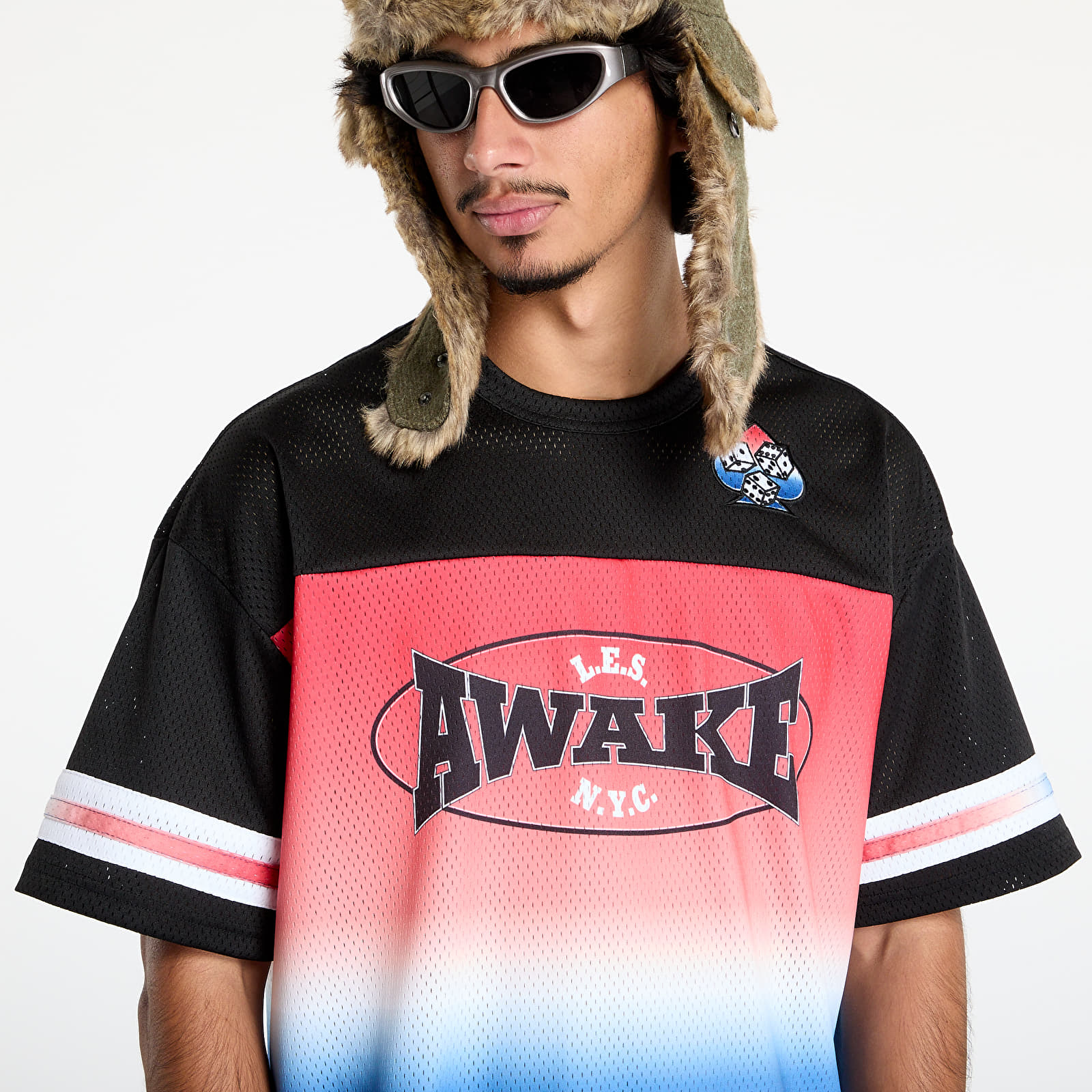 Jerseys Awake NY Mesh Football Jersey Black Multi