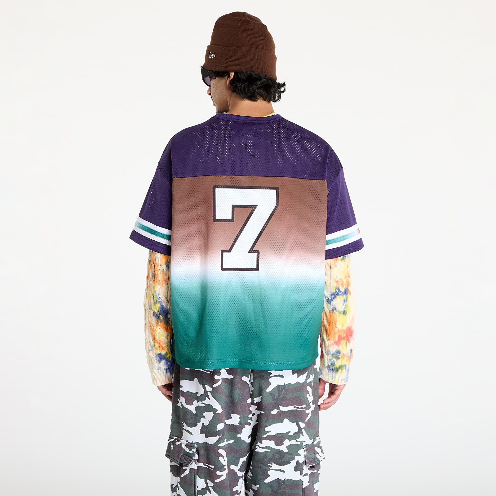 Koszulki Awake NY Mesh Football Jersey Brown Multi