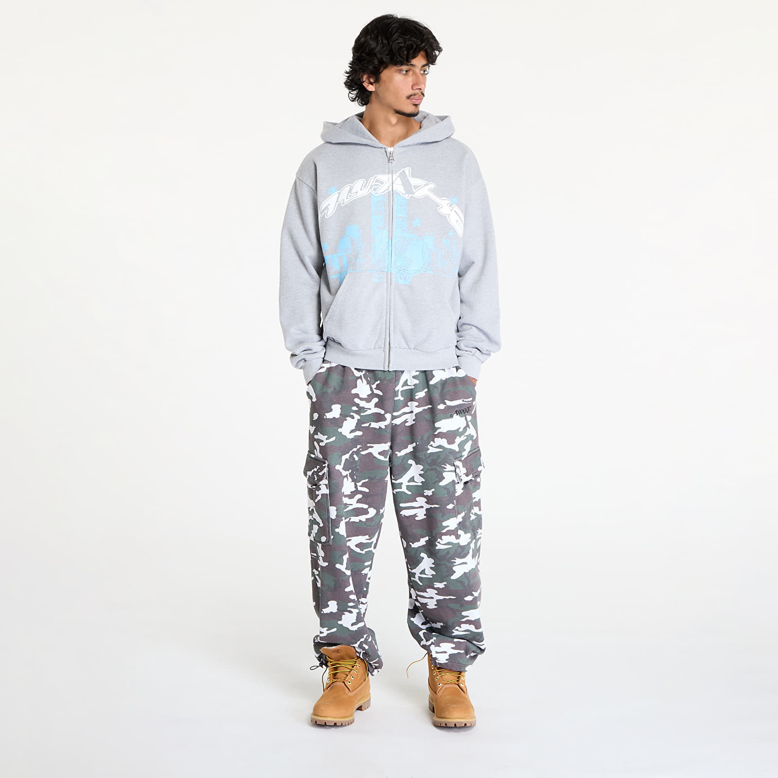 Світшот Awake NY Skyline Zip Up Hoodie Heather Grey L