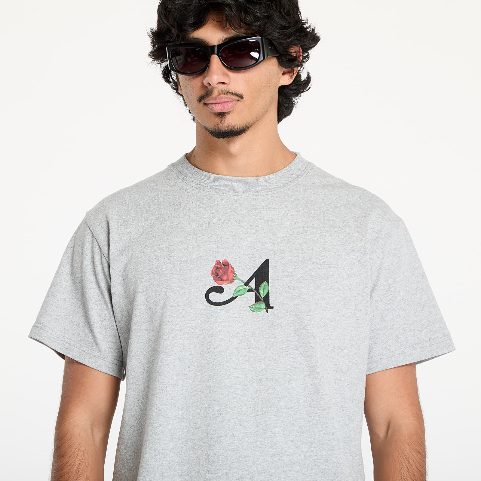 Männer T-Shirts Awake NY Flower Classic Tee Grey
