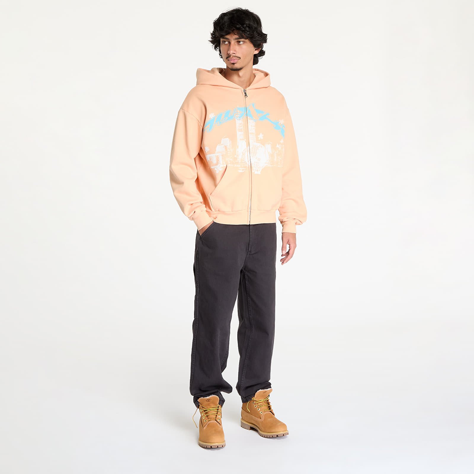 Світшот Awake NY Skyline Zip Up Hoodie Peach L