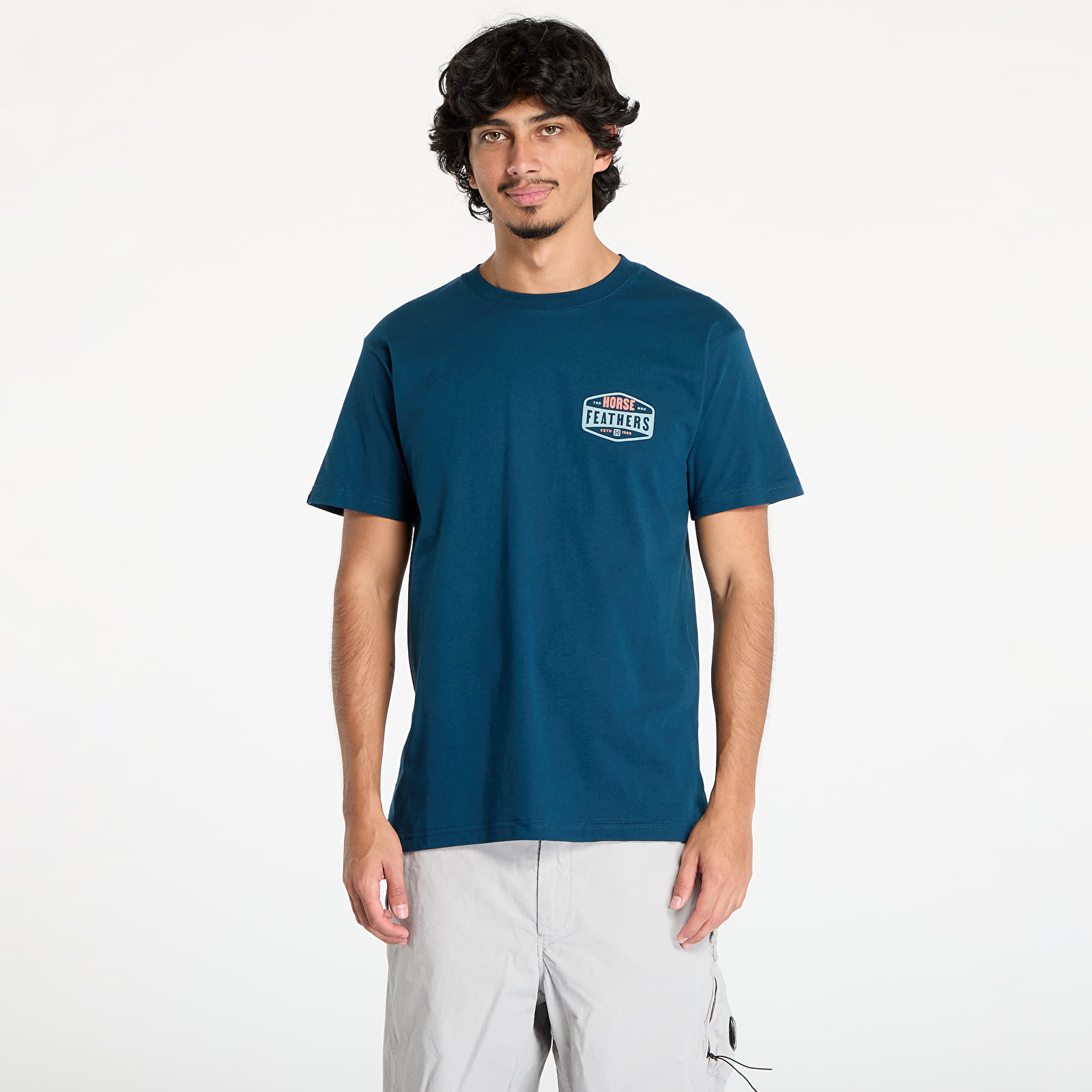 Men's T-shirts Horsefeathers Hexagon II T-Shirt Pond