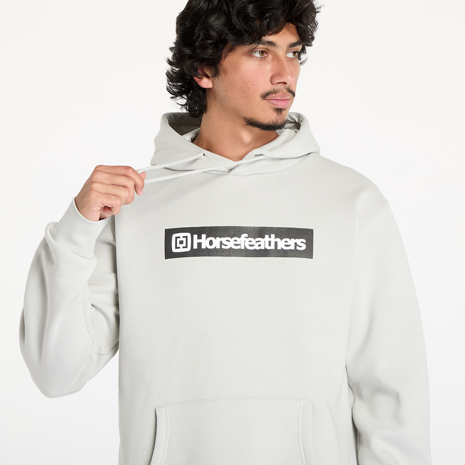 Sudaderas con capucha para hombre Horsefeathers Drown Sweatshirt Cement