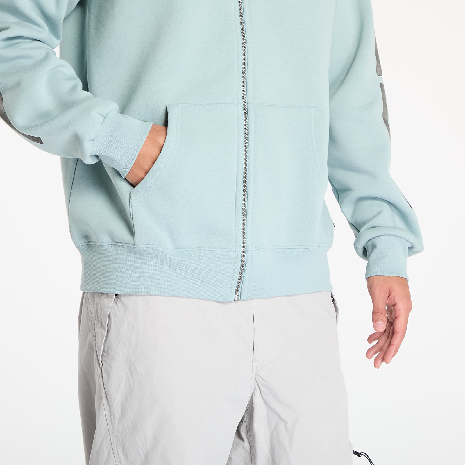 Bluzy z kapturem Horsefeathers Tall Typo Sweatshirt Blue Haze