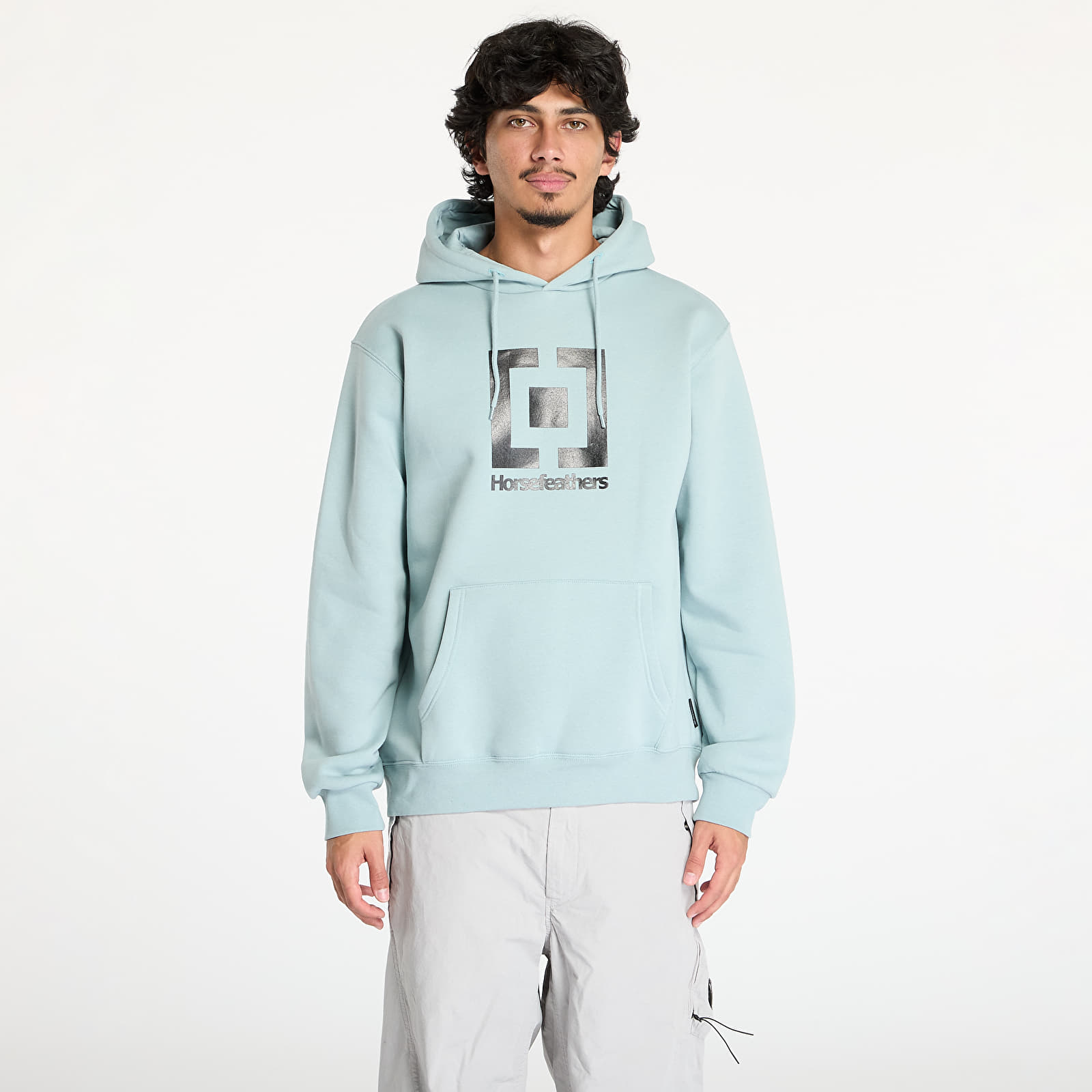 Felpe con cappuccio uomo Horsefeathers Leader Sweatshirt Blue Haze