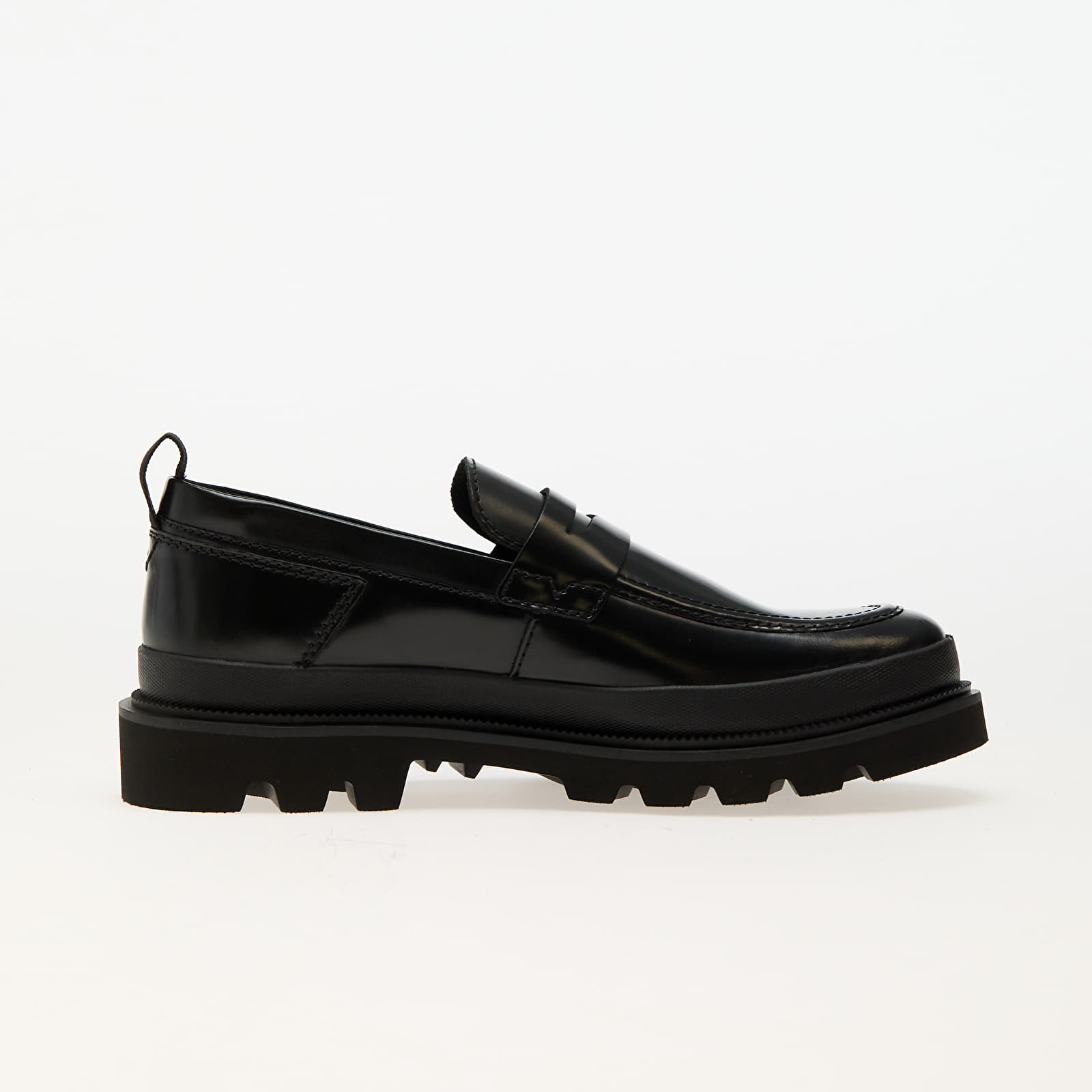 Herresko Clarks Badell Easy Black HiShine Lea